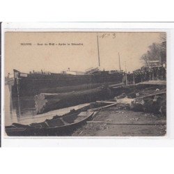 SEURRE : quai du Midi - après le désastre (canal) - très bon état