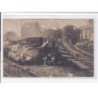 BERNAY : carte photo de l'accident de chemin de fer - état