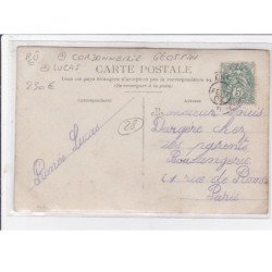 BU : carte photo de la cordonnerie LUCAS (anciennement GEOSSIN) - vente de cartes postales - très bon état