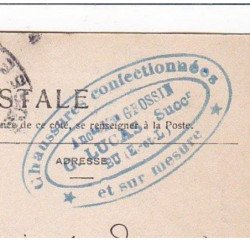 BU : carte photo de la cordonnerie LUCAS (anciennement GEOSSIN) - vente de cartes postales - très bon état