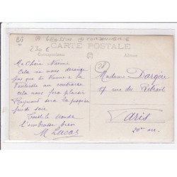 BU : carte photo de la cordonnerie LUCAS (anciennement GEOSSIN) - vente de cartes postales - très bon état