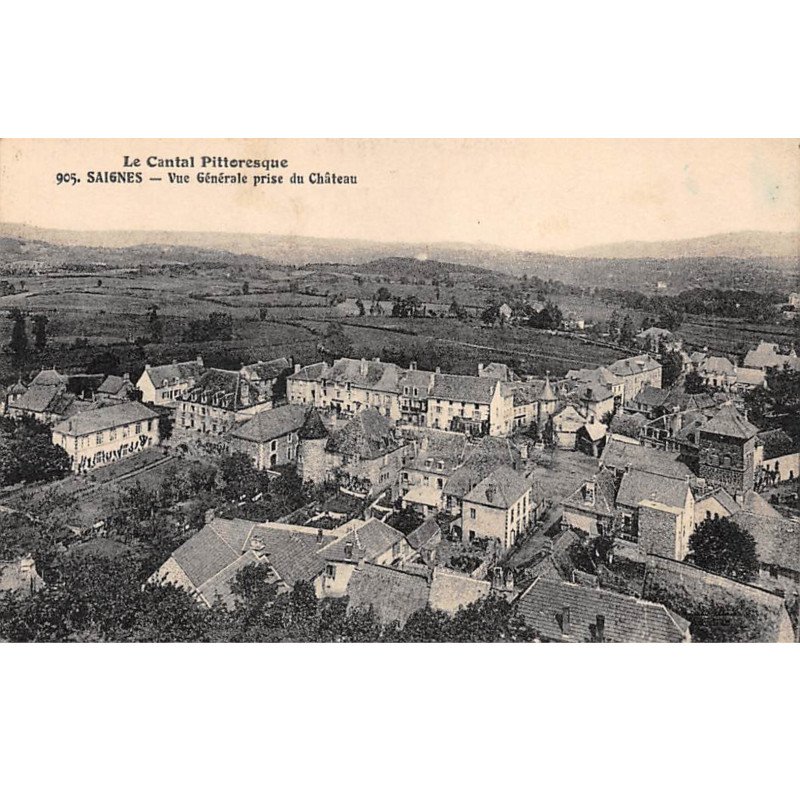 SAIGNES - Vue générale prise du Château - très bon état