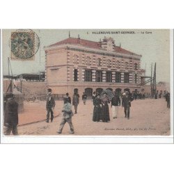 VILLENEUVE SAINT GEORGES : la gare - très bon état