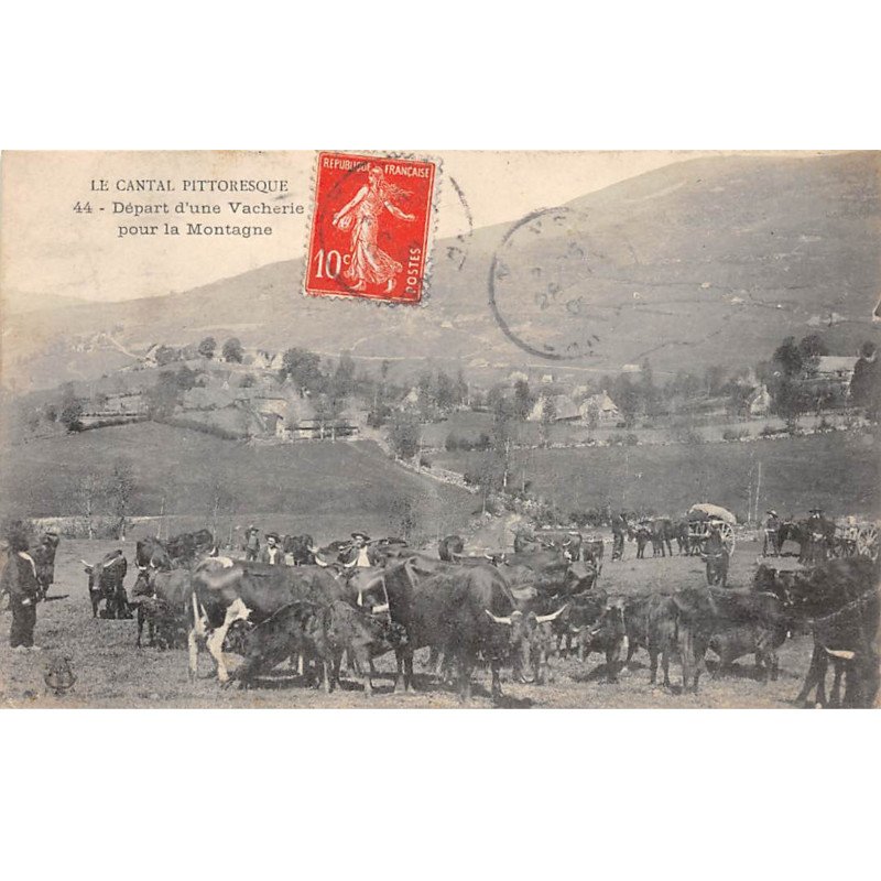 Départ d'une Vacherie pour la Montagne - très bon état