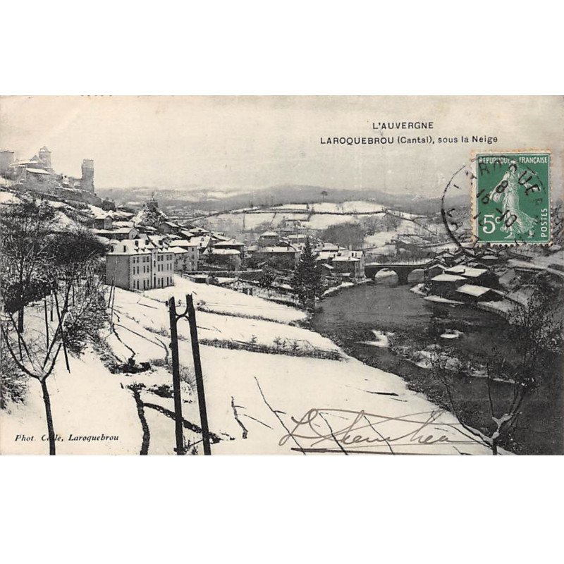 LAROQUEBROU sous la Neige - très bon état