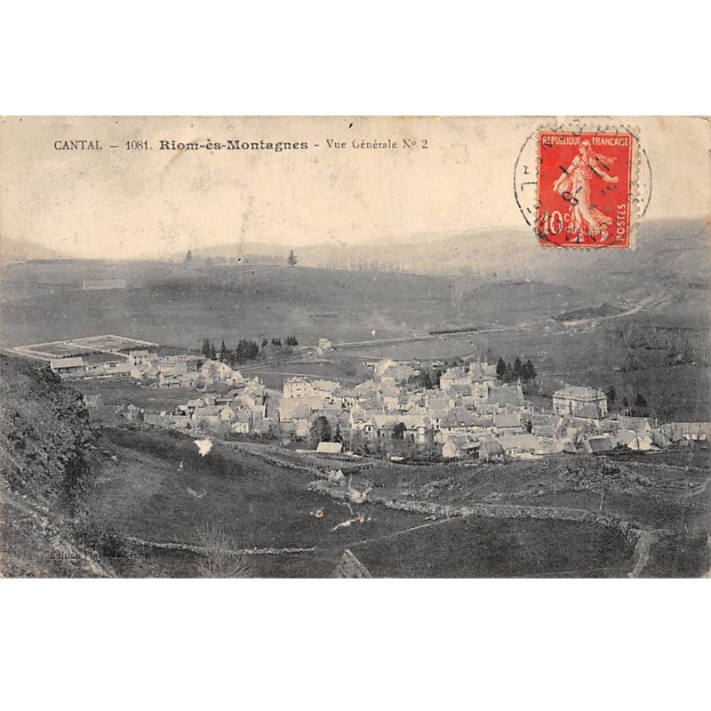RIOM ES MONTAGNES - Vue générale n°2 - très bon état
