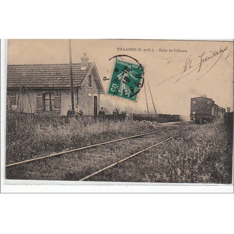 VILLAINES : halte de Villaines - état