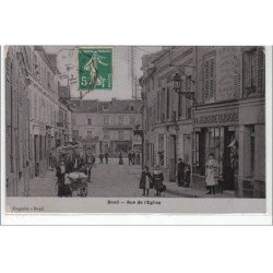 DEUIL : rue de l'église - bon état (angles émoussés)