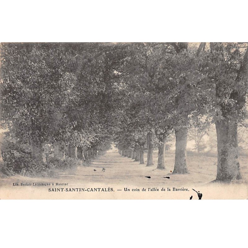 SAINT SANTIN CANTALES - Un coin de l'allée de la Barrière - très bon état
