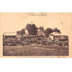 LA FONT SAINTE - La foule un jour de fête des " Bergers " -très bon état