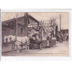 MAINTENON : cavalcade du 28 mars 1909 - le char de la musique - très bon état