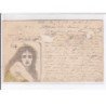 Jean de CALDAIN : lot de 8 cartes postales de 1898 (femmes) autographe de Raoul THOMEN - bon état général