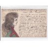 Jean de CALDAIN : lot de 8 cartes postales de 1898 (femmes) autographe de Raoul THOMEN - bon état général
