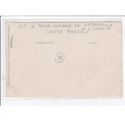 JOINVILLE LE PONT : carte photo d'athletes à l'école normale de gymnastique et d'escrime (sports) - très bon état