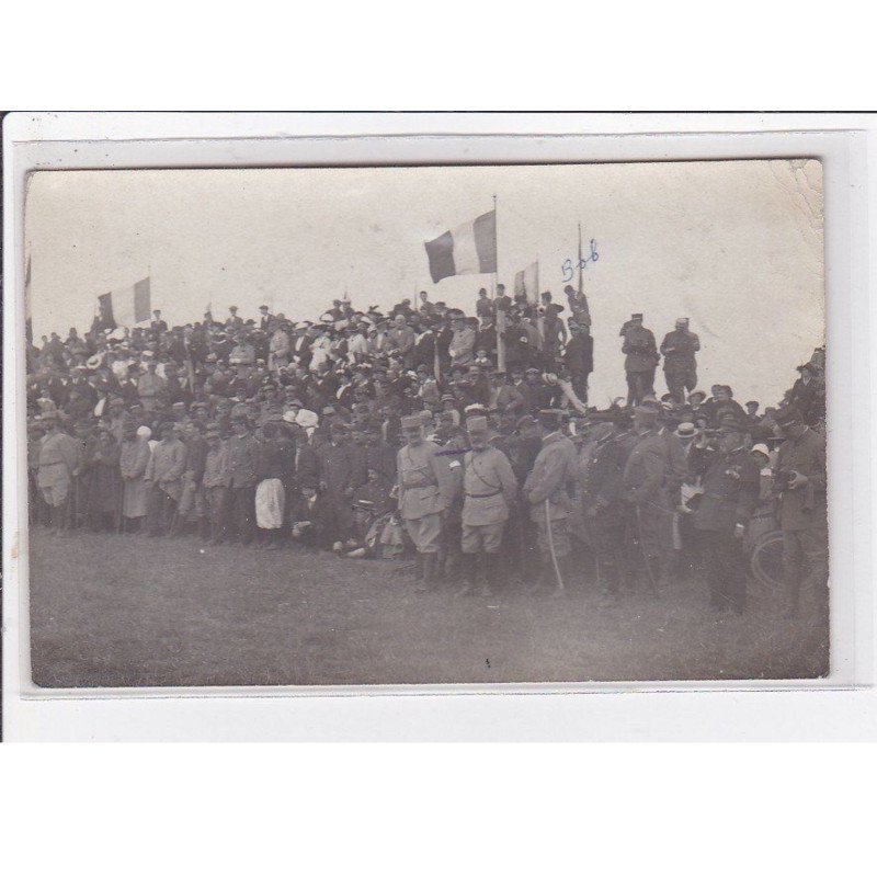 MOISSELLES : carte photo d'une revue militaire en 1905 - état