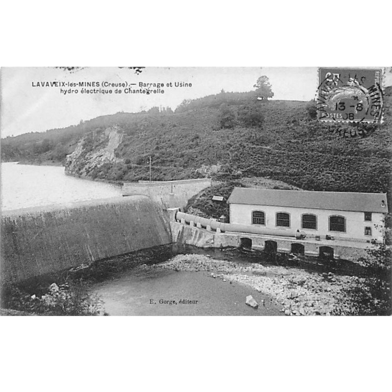LAVAVEIX LES MINES - Barrage et Usine hydro électrique de Chantegrelle - très bon état