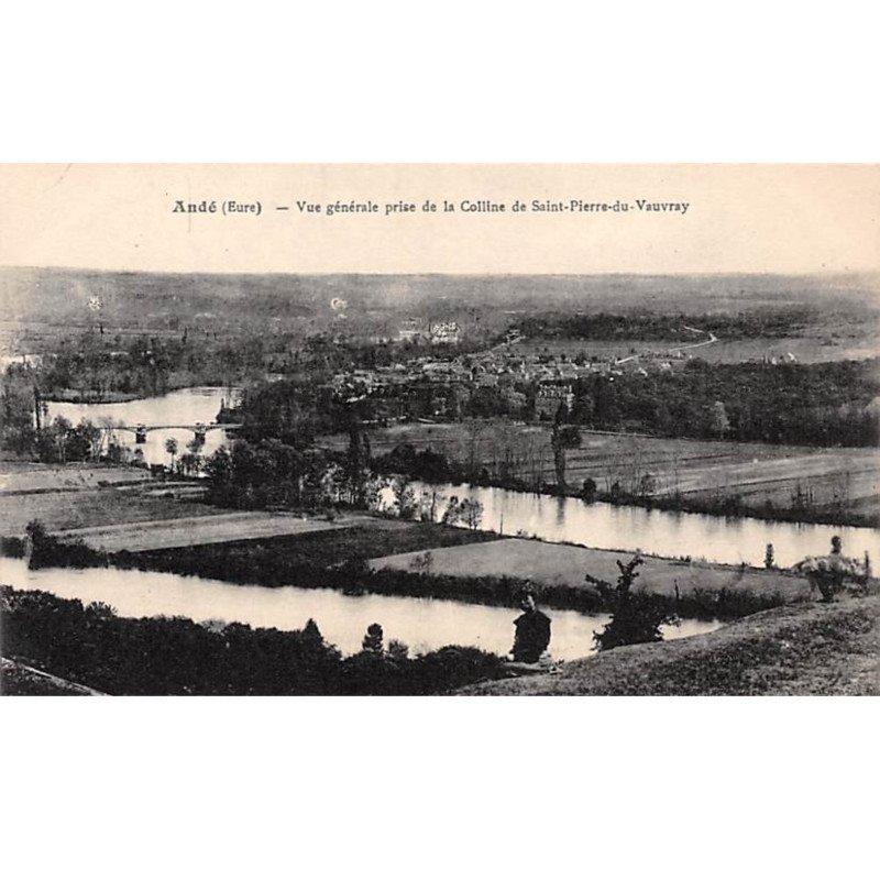 ANDE - Vue générale prise de la Colline de Saint Pierre du Vauvray - très bon état