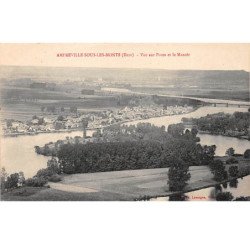 AMFREVILLE SOUS LES MONTS - Vue sur Poses et le Manoir - très bon état