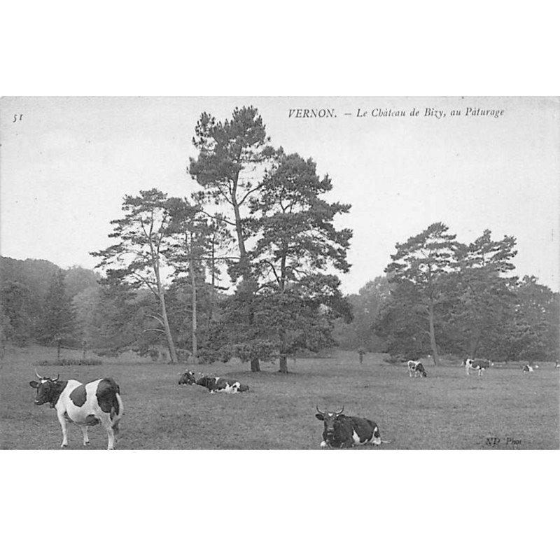 VERNON - Le Château de Bizy, au Pâturage - très bon état VERNON - Le Château de Bizy, au Pâturage - très bon état