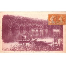 Environs de SAINT PIERRE DU VAUVRAY - PORTEJOIE - Les Bords de la Seine - très bon état