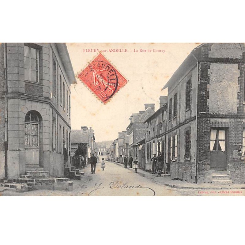 FLEURY SUR ANDELLE - La rue de Courcy - très bon état