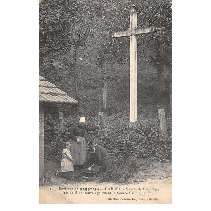 Environs de GRESTAIN - CARBEC - Source de Saint Méen - très bon état