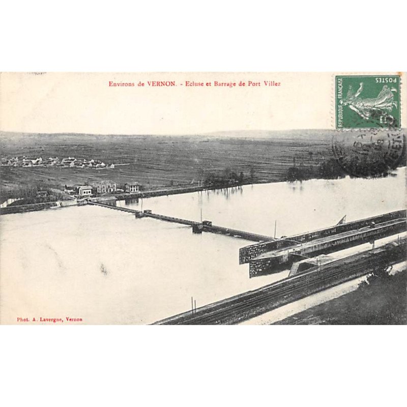 Environs de VERNON - Ecluse et Barrage de Port Villez - très bon état