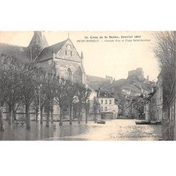 Crue de la Seine, Janvier 1910 - PEITT ANDELY - Grande Rue et Place Saint Sauveur - très bon état