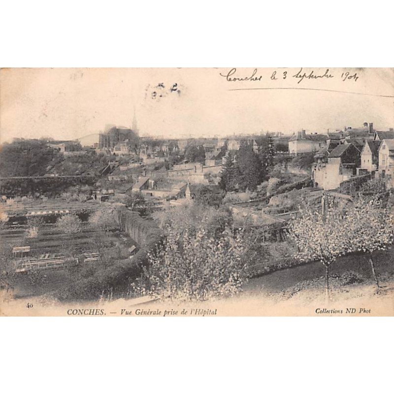 CONCHES - Vue générale prise de l'Hôpital - très bon état