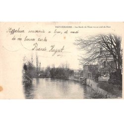 PACY SUR EURE - Les Bords de l'Eure vus en aval du Pont - très bon état