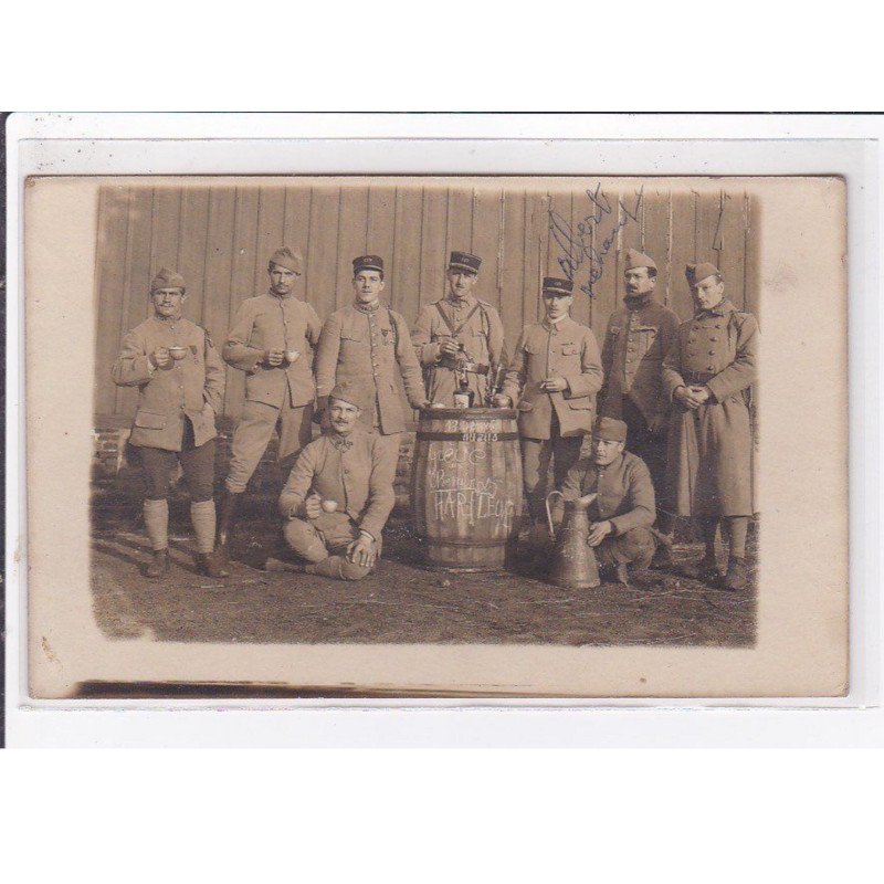 HARFLEUR : carte photo des grèves des cheminots en mai 1920 - bon état