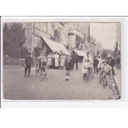 VEULES LES ROSES : carte photo de l'hotel des Tourelles LAMY - état