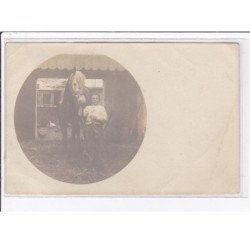 DAMMARTIN : carte photo d'un intérieur de ferme - bon état