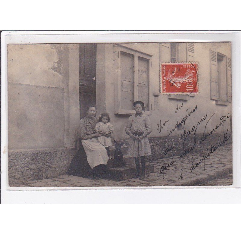 JAGNY : carte photo en 1913 - très bon état