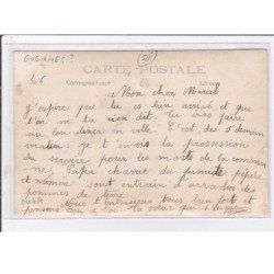 GUERNES ? : carte photo d'une procession - très bon état