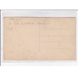 CHATOU : carte photo de la propriété au 34 rue Esther LACROIX en 1934 - très bon état