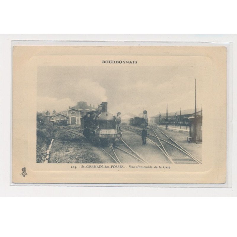 ST GERMAIN DES FOSSES - vue d'ensemble de la gare - très bon état