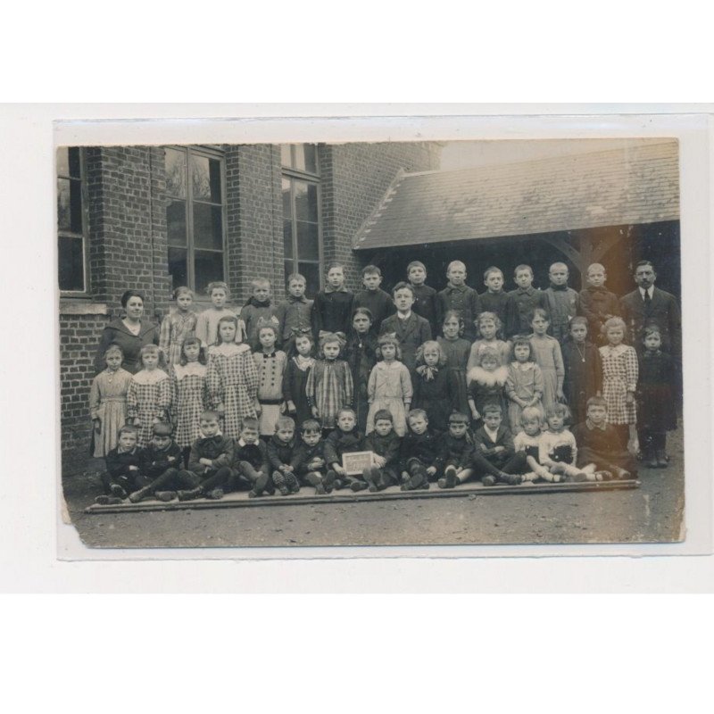 NOJEON LE SEC - Carte photo - Ecole - Garçons et filles - état