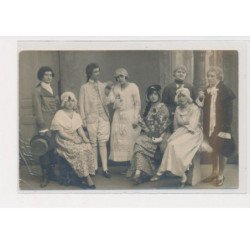 MONTELIMAR - Carte photo - Hommes et femmes costumés - état