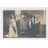 CLOYES SUR LE LOIR - Carte photo - Femmes costumées (Jeanne d'Arc)- très bon état