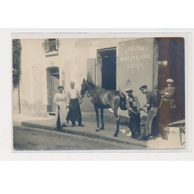 TOURS - carte photo - EDMOND-GEORGES HARAN (maréchal ferrand) - très bon état