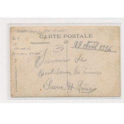 MONTCHANIN LES MINES - Carte photo - militaire - train blindé - très bon état