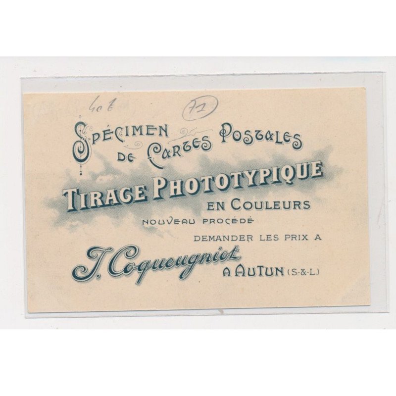 TOULON SUR ARROUX - Le Gourmandoux -Tirage Phototypique J. Coqueugniot - très bon état