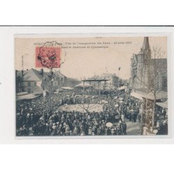 MOHON - La place - Fête de l'inauguration des eaux - Exercices de gymnastique - 1er Avril 1907 - très bon état