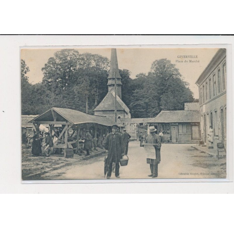 GIVERVILLE - place du marché - état