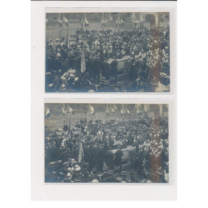 BERNAY - Carte photo - Rassemblement - 2 CPA - très bon état