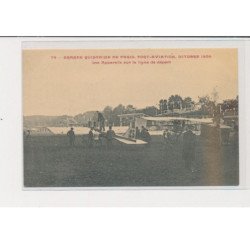 JUVISY - Port-Aviation - Grande quinzaine de Paris 1909 - Les appareils sur la ligne de départ - très bon état