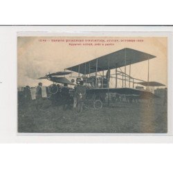 JUVISY - Port-Aviation - Grande quinzaine de Paris 1909 - Appareil Lioré prêt à partir - très bon état