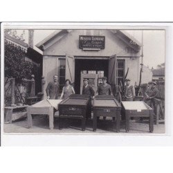 LE PIN ? : carte photo de l'atelier de menuiserie ebenisterie MONGIN (fabrique de jeux anciens - culbuto) rue de Verdun?