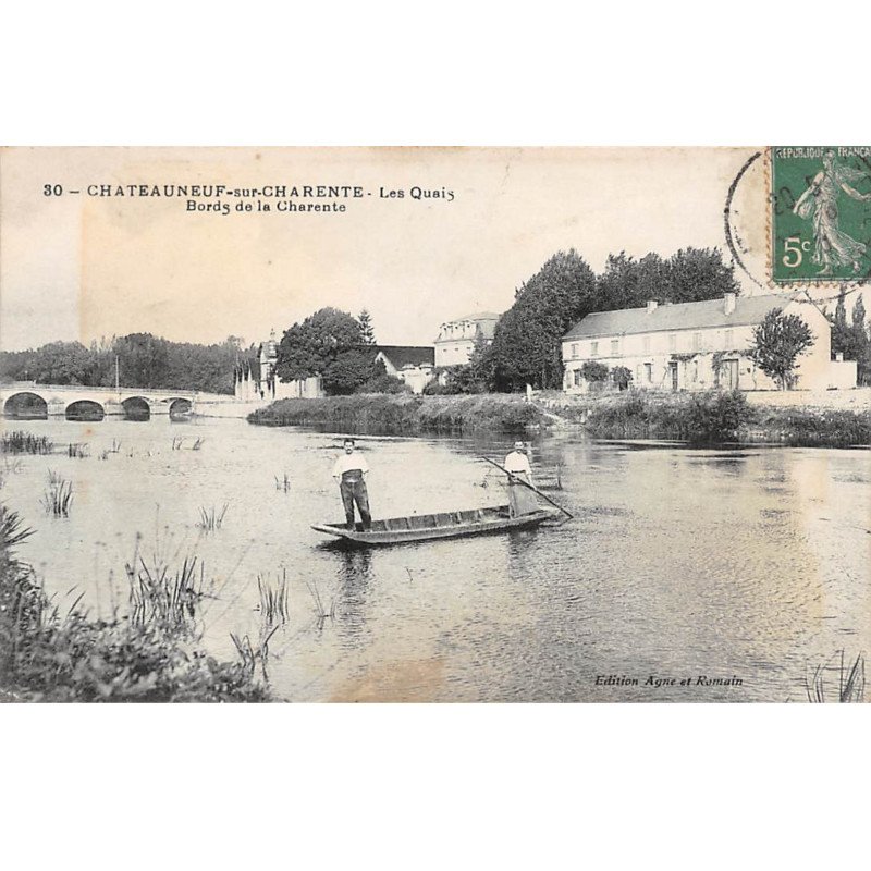CHATEAUNEUF SUR CHARENTE - Les Quais - Bords de la Charente - très bon état